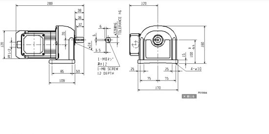 日本原装进口GM-D 0.4kW 1/120