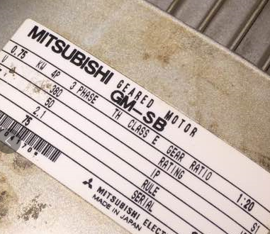 日本三菱减速机GM-SB 0.75KW-1:20-...